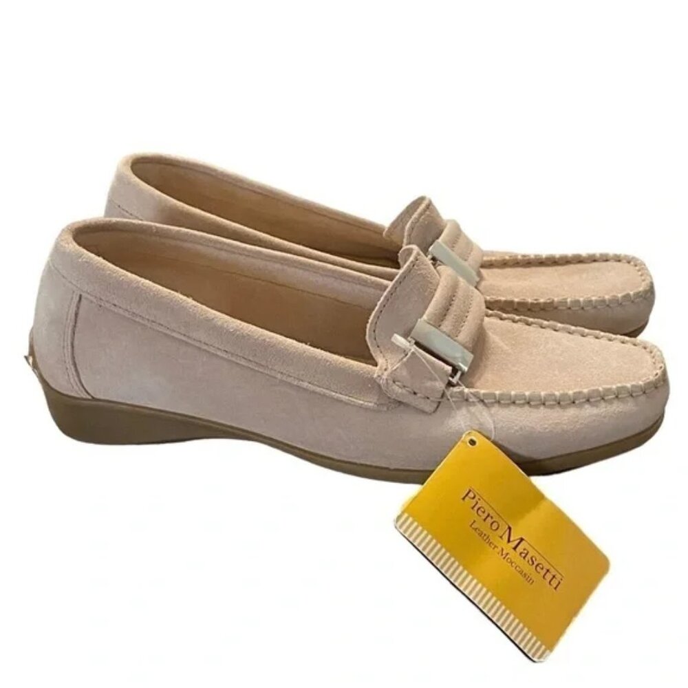 NEW Piero Masetti leather Moccasins- EU-41-US-10 N